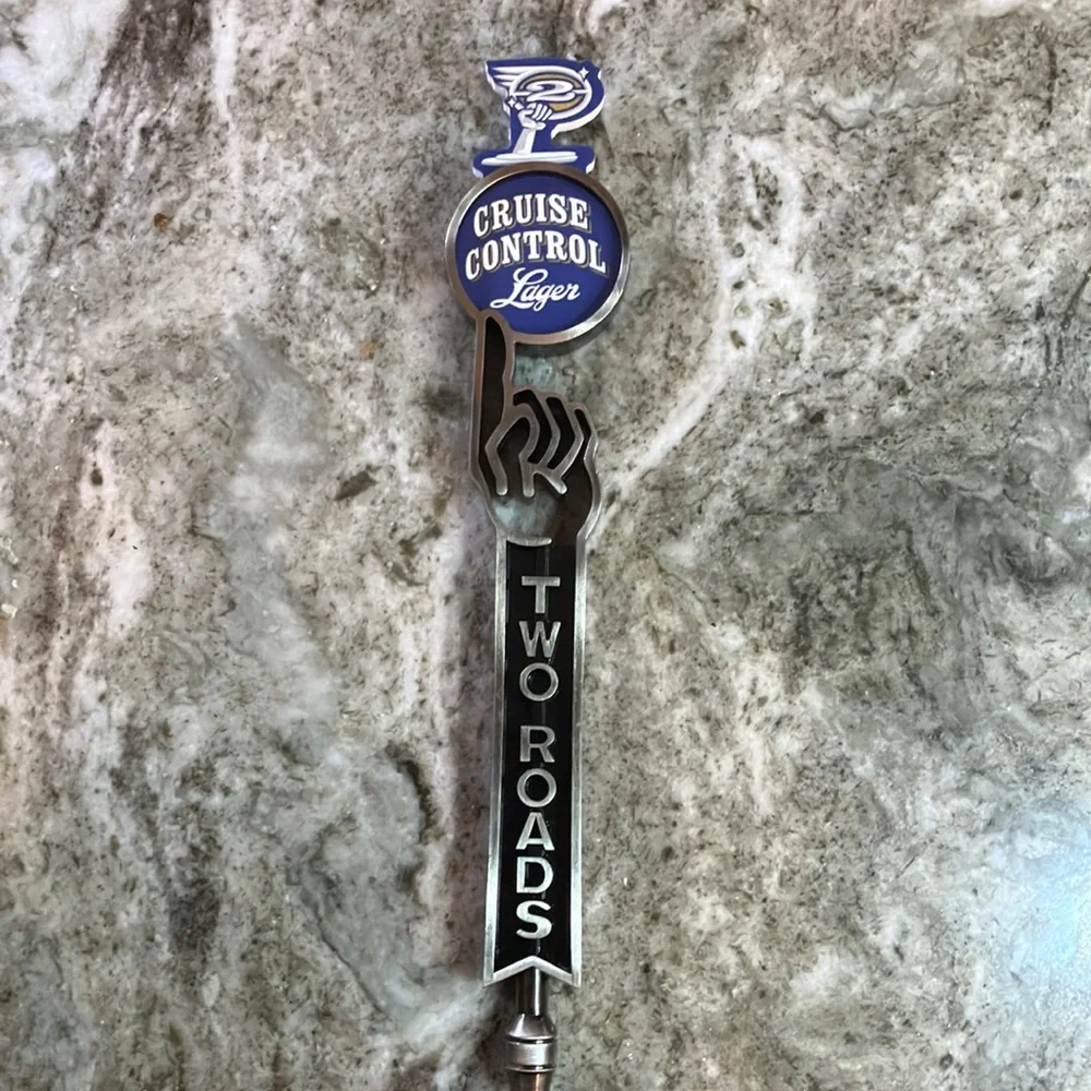 Two Roads Brewery Solid Metal Tap Handle